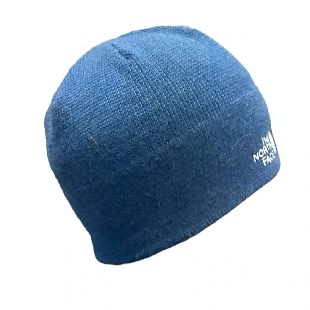 🏔️ THE NORTH FACE Blue Knit Beanie 💨 Cold-Weather Essential‎